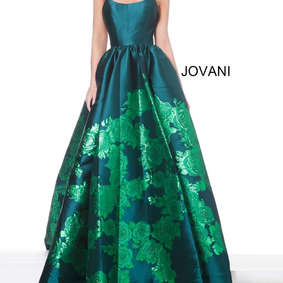 Jovani Dresses Jovani 2038 Strapless Floral Prom Dress Poshmark